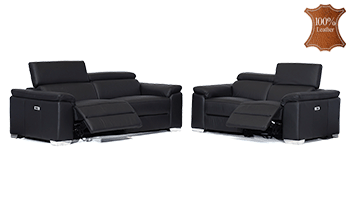 Bayview 3 Seater + 2 Seater in 100% Leather