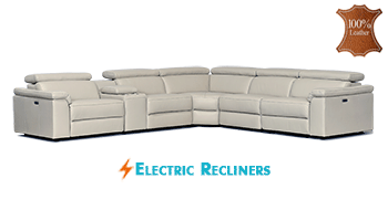 Bayview Modular Lounge in 100% Leather