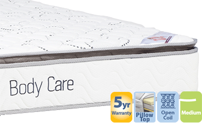 Body Care King Single Mattress with Pillow Top