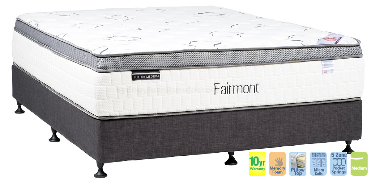 Fairmont Luxury Medium Mattress with Pillow Top, Sydney Furniture Factory