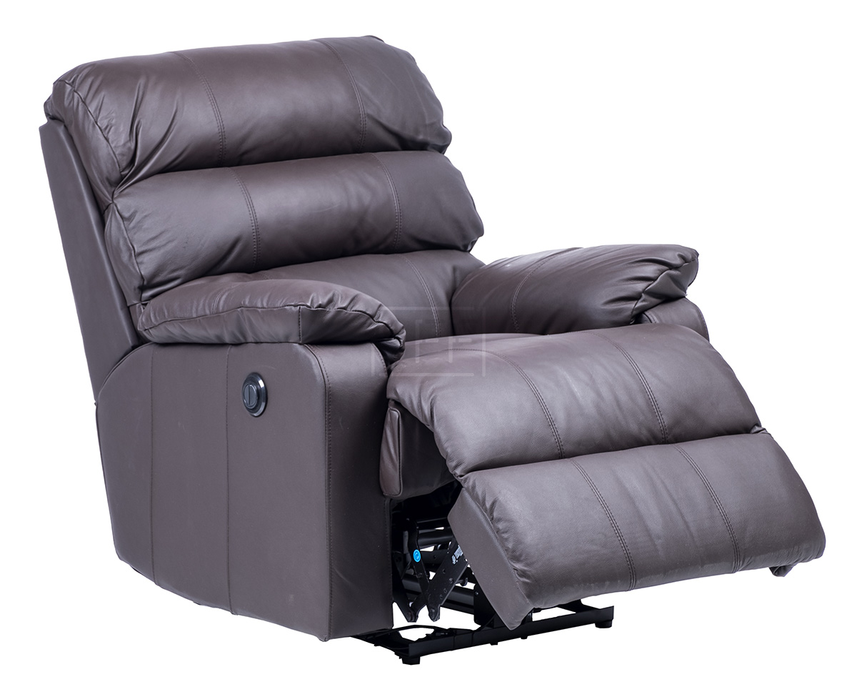 Mansfield Electric Recliner Chair in Full Leather, Sydney Furniture Factory