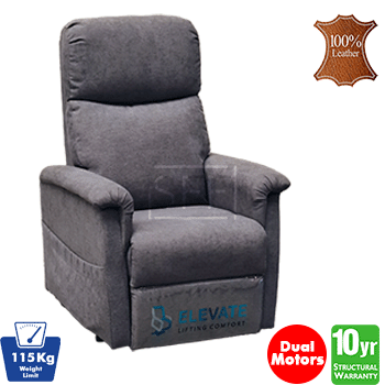 Petite Dual Motor Electric Lift Chair in 100% Leather