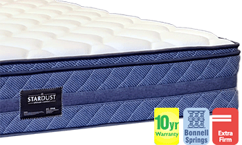 Stardust Extra Firm Queen Mattress with Pillow Top