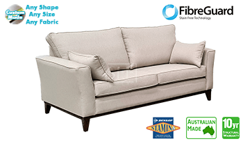 Vienna Sofa with Timber Base in Fabric